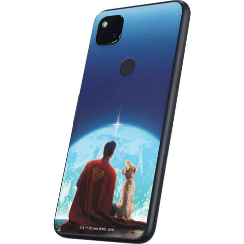 Superman 2025 Superman & Krypto watch the Earth Google Pixel 4a Skin